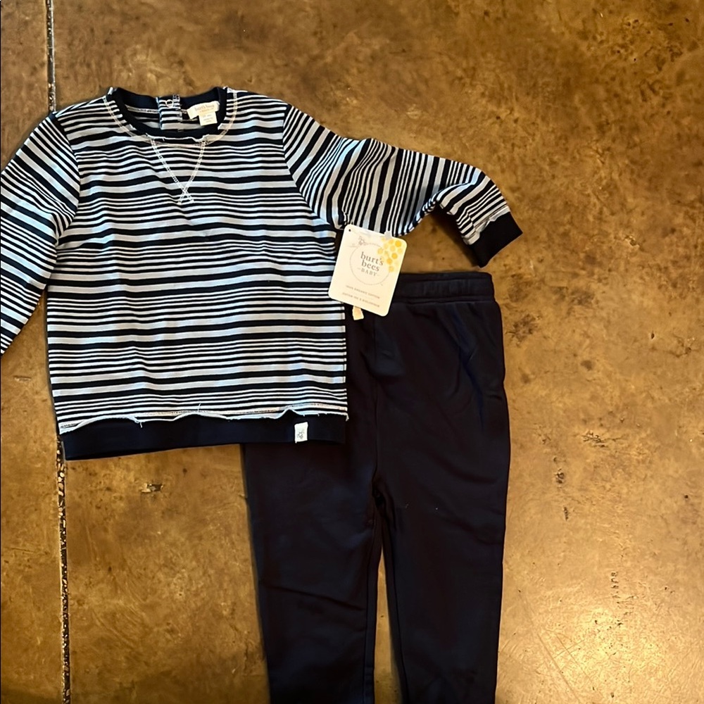 Striped blue shirt with blue Pants Set